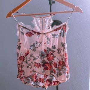 Floral  flowy lacy Tank Top